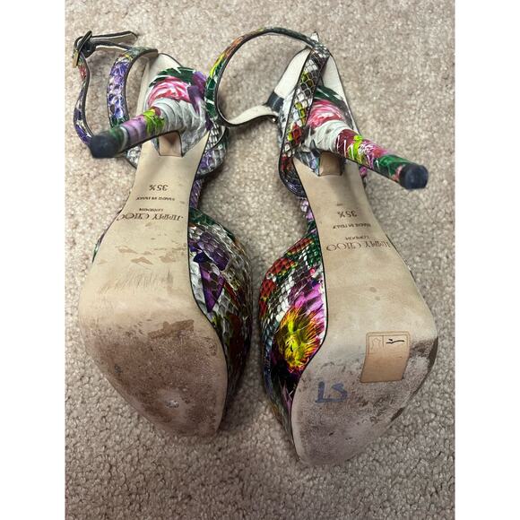 Jimmy Choo – Lola Floral Python, size 35 1/2 - size 6 US - Picture 6 of 7